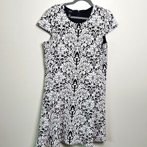 Alfani Fit and Flare Dress Black Womens Size 16P